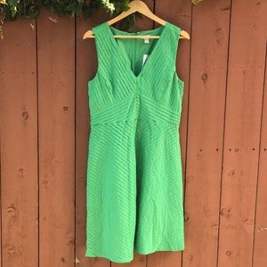 NWT J. Crew Factory Green Cotton Dress Sz …